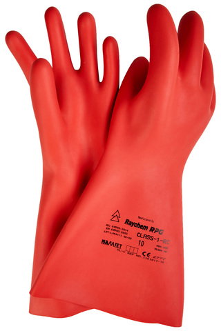 Insulating gloves class 1 cat. RC for live working -7,500V, Gr.11
