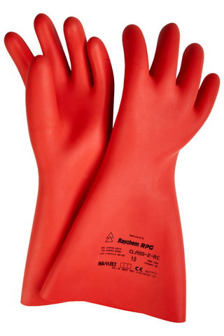 Insulating gloves class 2 cat. RC for live working -17,000V, size 11