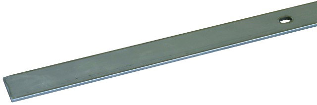 Connection lug Fl 30x3.5 mm StSt L 3000 mm with 5 bores 6.5x12 mm