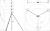 -SET-tele. air-term. rod w. brace L6.5m Al & tripod R 1435 mm HDG st (St/tZn)