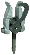 Phase screw clamp with safety bow D 10-32mm with T pin shaft