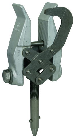 Phase screw clamp with safety bow D 10-32mm with T pin shaft