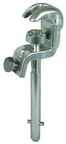 Universal clamp D 20/25mm T 15mm Rd/Fl 20mm T pin shaft (long)