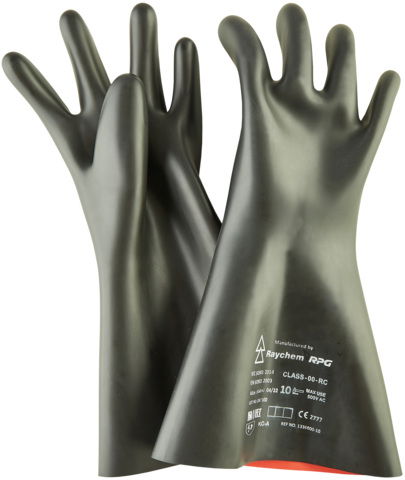 Insulating gloves cl.00 cat. RC f. live working -500V, size 11