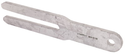 Earth rod fork for screwable earth rod Galvanised steel 400x78x12mm