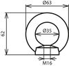 Ring nut M16 St/tZn