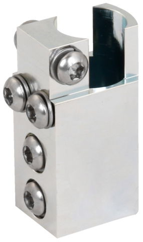 Connection clamp St/galZn 4xM6 for earth rod D20mm