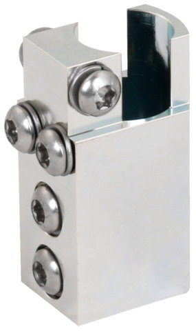 Connection clamp St/galZn 4xM6 for earth rod D20mm