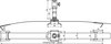 Holder f. air-termin. systems D 10mm at ridge a. hip tiles w. tens. strap StSt