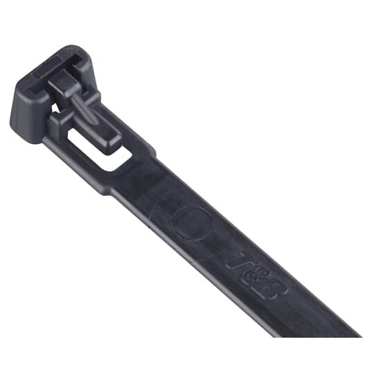 CABLE TIE 50LB 8IN UV BLK NYL RELEA