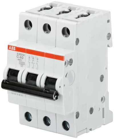 Miniature Circuit Breaker - S200M - 3P - 2 A - K - (AC) 10 kA