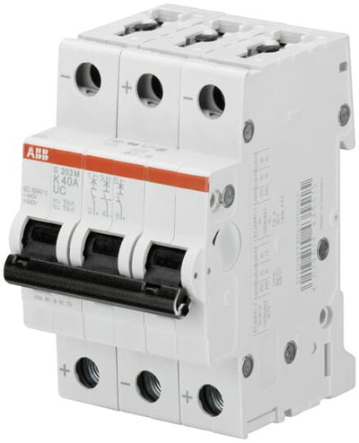 Miniature Circuit Breaker - S200MUC - 3P - 35 A - K - (AC) 10 kA