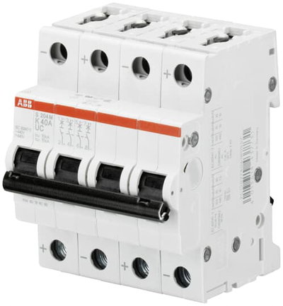 Miniature Circuit Breaker - S200MUC - 4P - 40 A - K - (AC) 10 kA