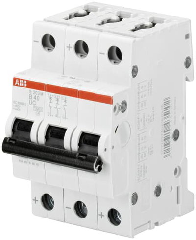 Miniature Circuit Breaker - S200MUC - 3P - 6 A - B - (AC) 10 kA