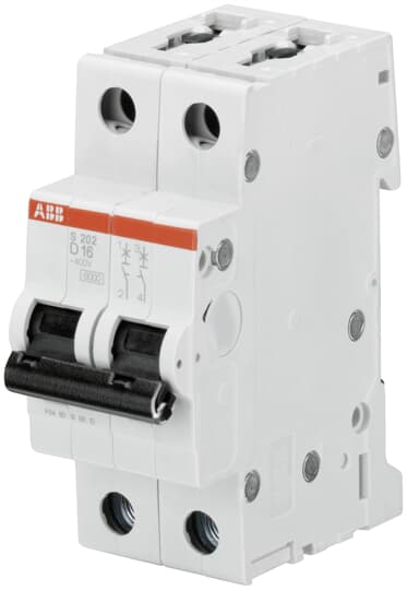 Miniature Circuit Breaker - S200 - 2P - 13 A - D - (AC) 6 kA