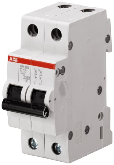 Miniature Circuit Breaker - SH200 - 2P - 3 A - C - (AC) 6 kA