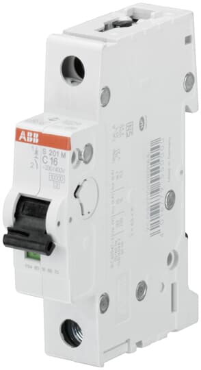 Miniature Circuit Breaker - S200M - 1P - 1.6 A - C - (AC) 10 kA