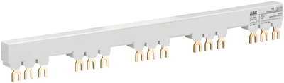 PS1-5-2-65 3-phase busbar for 5 MS116 / MS132 with 2 HK/SK, Ie=65A