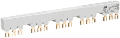 PS1-5-1-65 3-phase busbar for 5 MS116 / MS132 with 1 HK/SK, Ie=65A