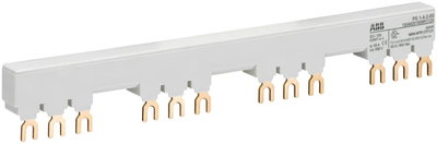 PS1-4-2-65 3-phase busbar for 4 MS116 / MS132 with 2 HK/SK, Ie=65A