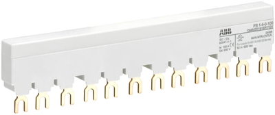 PS1-4-0-100 3-phase busbar for 4 MS116 / MS132, Ie=100A
