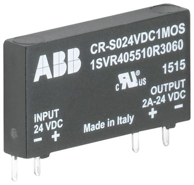 CR-S024VDC1MOS Pluggable optocoupler Input= 24 V DC, Output= 2 A/24 V DC
