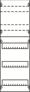DIN rail devices and DIN rail terminals module, 750 mm x 250 mm x 120 mm , 3 rows , 1 GU , Field width: 1