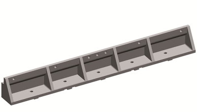 ZX640      Busbar Holder 3-pol. 4000A