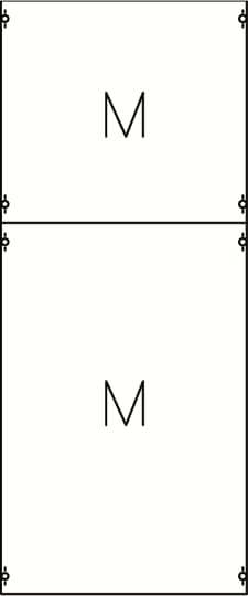 Mounting plate module, 1200 mm x 500 mm x 120 mm , 0 rows , 4 GU , Field width: 2