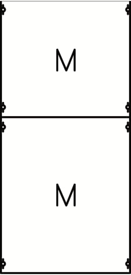 Mounting plate module, 1050 mm x 500 mm x 120 mm , 0 rows , 3 GU , Field width: 2