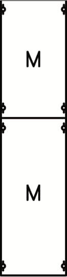 Mounting plate module, 1050 mm x 250 mm x 120 mm , 0 rows , 3 GU , Field width: 1