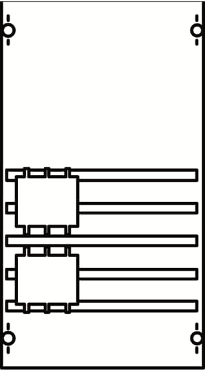 ComfortLine Distribution panel, 36 SU, Field Width: 1, Rows: 0, 450 mm x 250 mm x 160 mm