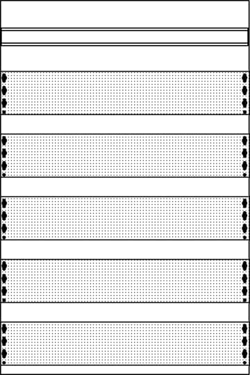 ComfortLine media panels Media Panel, 120 SU, Field Width: 2, Rows: 0, 750 mm x 500 mm x 120 mm