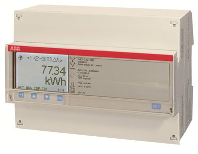 Energy meter 'Silver', Modbus RS485, Three-phase, 5 A