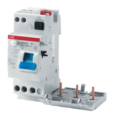 Residual Current Device Block DDA200 - 3P - 2000 mA - 63 A - Type AC