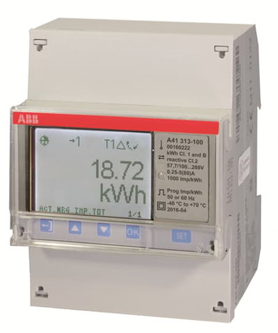 Energy meter 'Silver', M-bus, Single-phase, 80 A