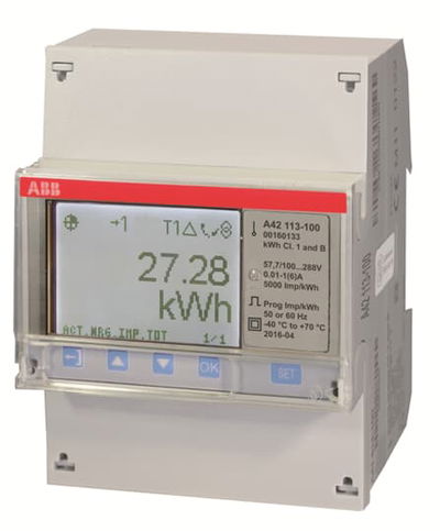 Energy meter 'Steel', M-bus (wired), 1-phase, 6 A
