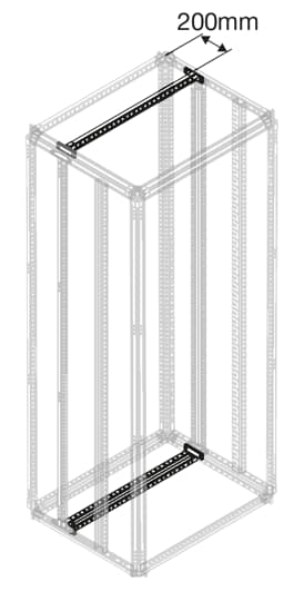 2 GALVANIZ. SHEET CROSSPIECES CC W=400MM