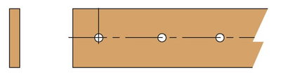 N.2 THREAD FLAT BUSBARS 20X5 W=2000MM