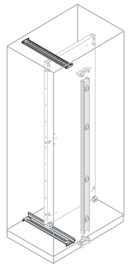 N.2 BACK PLATE SLIDING GUIDES D=800MM