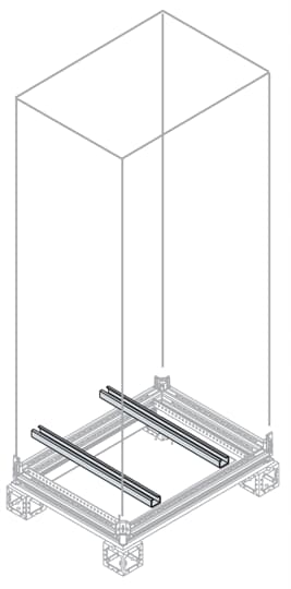 N.2 CROSSPIECES FOR FIXING TRANSF.D=800