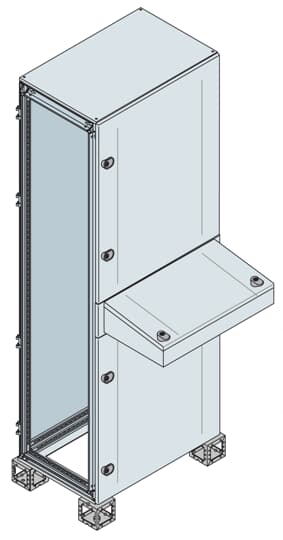 ENCLOSURE WITH DESK 2200X800X500 7035