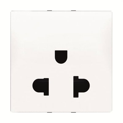 Socket outlet EU/US 2P White - Zenit BS