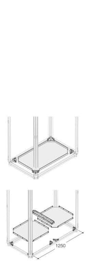 KIT BOT.WITH-OUT PLINTH W=300MM D=300MM