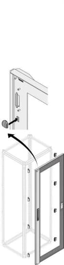 IP40 GL.DOOR 12 DIN H=2000MM W=400MM