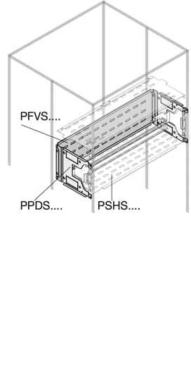 2 COVERS FOR DIN RAIL H=200MM