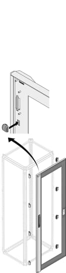GLASS DOOR IP40 H=2000MM W=500MM