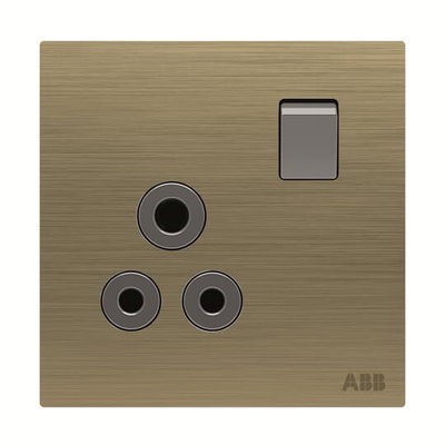 Socket outlet Round 5A Without imprint Antique Gold - Millenium