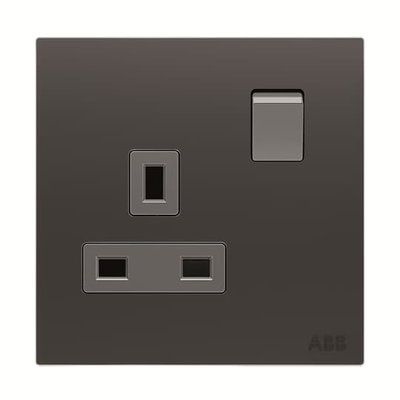 Socket outlet BS Without imprint Silk Black - Millenium