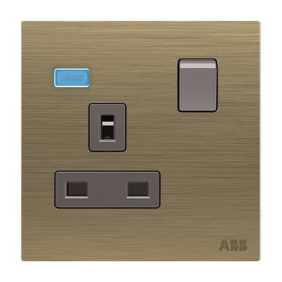 Socket outlet BS Without imprint Antique Gold - Millenium